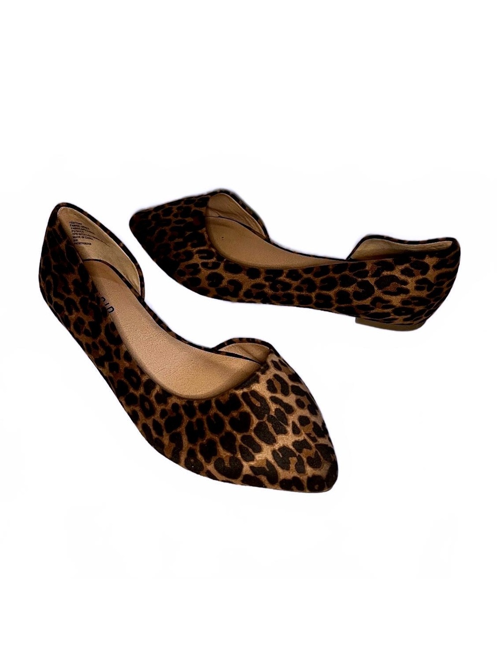 Torrid Leopard Print Pointed Toe Flats Size 8W